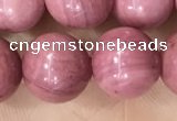 CFW53 15.5 inches 10mm round natural pink wooden jasper beads