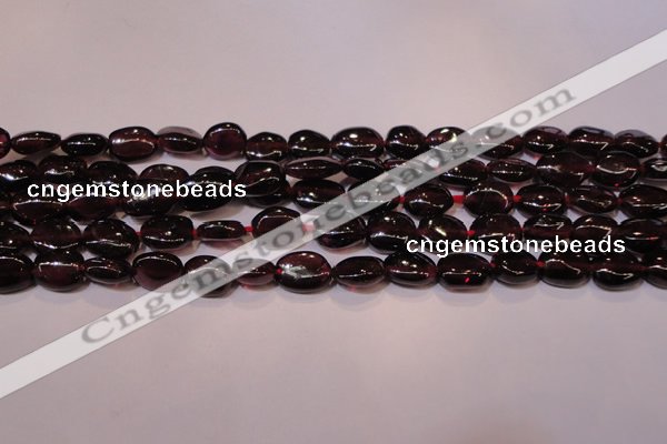 CGA396 15 inches 5*7mm oval natural red garnet beads wholesale