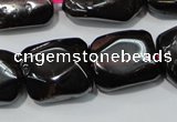 CGA474 15.5 inches 10*14mm – 12*16mm freeform natural red garnet beads