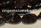 CGA481 15.5 inches 8*12mm faceted oval natural red garnet beads