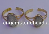 CGB2000 22*30mm - 25*30mm freeform druzy agate gemstone bangles