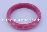 CGB201 Inner diameter 60mm fashion dyed rhodochrosite gemstone bangle