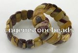 CGB3251 7.5 inches 12*25mm oval mookaite gemstone bracelets