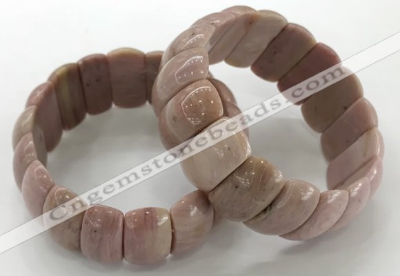 CGB3253 7.5 inches 12*25mm oval rhodochrosite bracelets