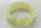 CGB3313 7.5 inches 10*20mm faceted oval lemon quartz bracelets