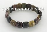 CGB3381 7.5 inches 10*15mm oval mixed tiger eye bracelets