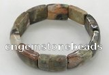 CGB3409 7.5 inches 15*21mm rainforest agate gemstone bracelets