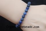 CGB5068 6mm, 8mm round dumortierite beads stretchy bracelets