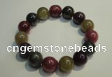 CGB652 7.5 inches 13.5mm - 14mm round natural ruby sapphire bracelet