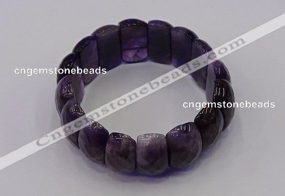 CGB667 7.5 inches 12*25mm amethyst gemstone bracelet