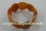 CGB701 8 inches 25*30mm agate gemstone bracelet wholesale