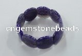 CGB702 8 inches 25*30mm agate gemstone bracelet wholesale