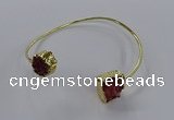 CGB897 12mm - 14*15mm freeform druzy agate gemstone bangles