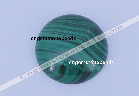 CGC15 20pcs 4mm flat round natural malachite gemstone cabochons