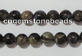 CGE103 15.5 inches 10mm round glaucophane gemstone beads