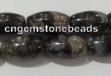 CGE115 15.5 inches 8*14mm rice glaucophane gemstone beads