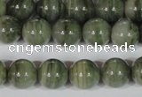 CGH05 15.5 inches 12mm round green hair stone beads wholesale