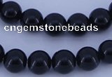 CGL283 10PCS 16 inches 6mm round dyed glass pearl beads wholesale