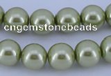 CGL371 2PCS 16 inches 25mm round dyed plastic pearl beads wholesale