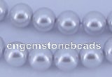 CGL81 2PCS 16 inches 25mm round dyed plastic pearl beads wholesale