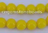 CGL862 10PCS 16 inches 8mm round heated glass pearl beads wholesale