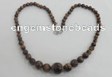 CGN11 18.5 inches round tiger eye gemstone beads necklaces