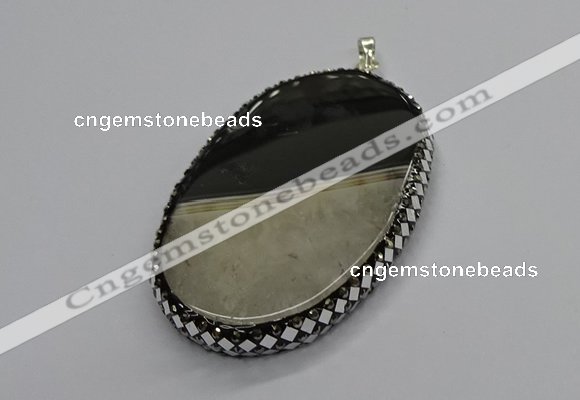CGP3040 45*65mm - 45*70mm oval druzy agate pendants