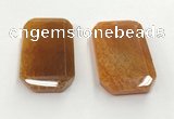 CGP3596 35*55mm faceted octagonal agate pendants wholesale