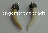 CGP389 10*50mm - 12*60mm horn bone pendants wholesale
