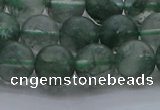 CGQ513 15.5 inches 10mm round matte imitation green phantom quartz beads