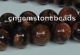 CGS205 15.5 inches 14mm round blue & brown goldstone beads wholesale