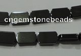 CHE291 15.5 inches 8*13mm rectangle hematite beads wholesale