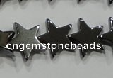 CHE295 15.5 inches 10mm star hematite beads wholesale