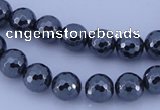 CHE33 16 inches 6mm faceted round hematite beads Wholesale