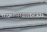 CHE594 15.5 inches 2*2.5mm tube plated hematite beads wholesale