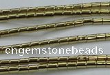 CHE596 15.5 inches 2*2.5mm tube plated hematite beads wholesale