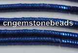 CHE644 15.5 inches 1*2mm tyre plated hematite beads wholesale