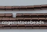 CHE747 15.5 inches 3*5mm tube plated hematite beads wholesale