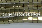 CHE880 15.5 inches 3*3mm cube plated hematite beads wholesale
