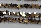 CHE948 15.5 inches 6mm star plated hematite beads wholesale