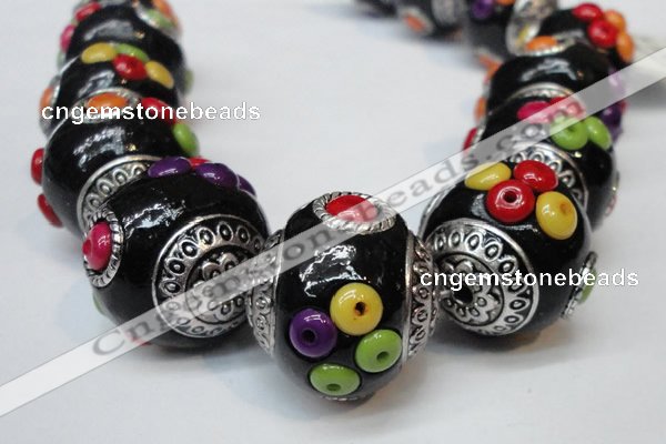 CIB154 21mm round fashion Indonesia jewelry beads wholesale