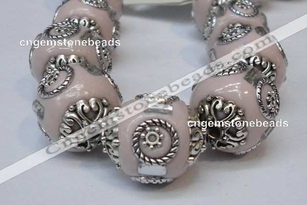 CIB227 18mm round fashion Indonesia jewelry beads wholesale