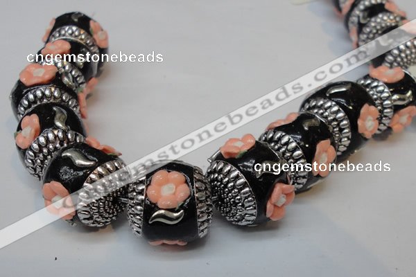 CIB263 17*18mm drum fashion Indonesia jewelry beads wholesale