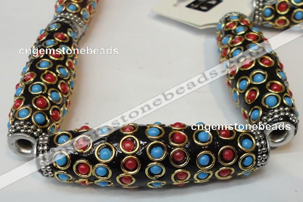 CIB35 17*60mm rice fashion Indonesia jewelry beads wholesale