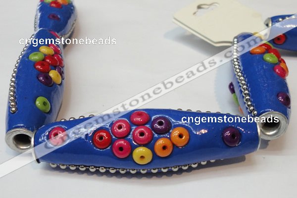 CIB51 17*60mm rice fashion Indonesia jewelry beads wholesale