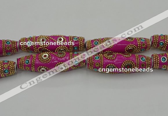 CIB664 16*60mm rice fashion Indonesia jewelry beads wholesale