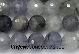 CIL137 15 inches 6mm faceted round iolite beads