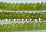 CKA104 15.5 inches 5*10mm rondelle Korean jade gemstone beads