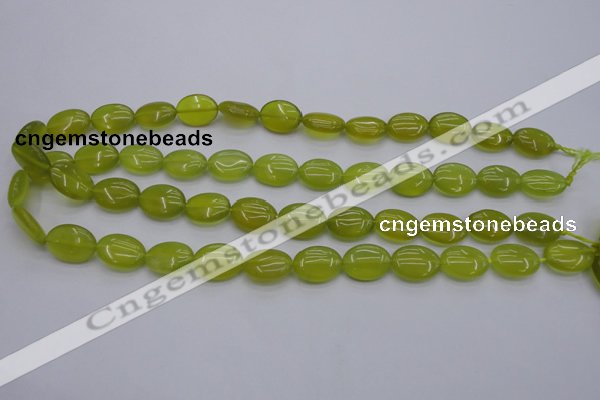 CKA245 15.5 inches 12*16mm oval Korean jade gemstone beads