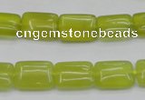 CKA260 15.5 inches 10*14mm rectangle Korean jade gemstone beads
